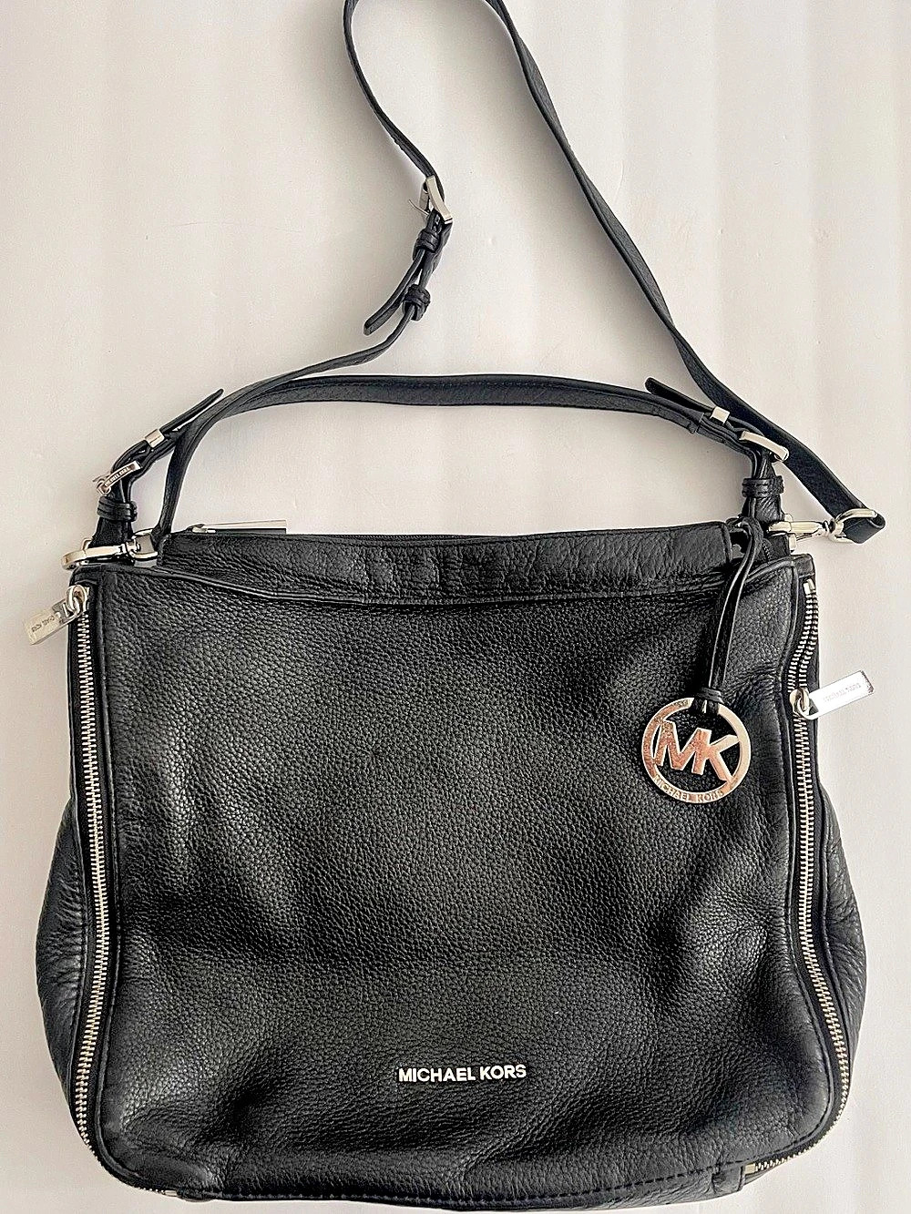 Michael Kors Black Leather Shoulder Bag